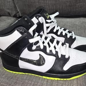 Nike Dunk High "Electric" Black White Men’s Size 11.5 Authentic Sneakers